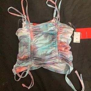 Tie dye scrunch top